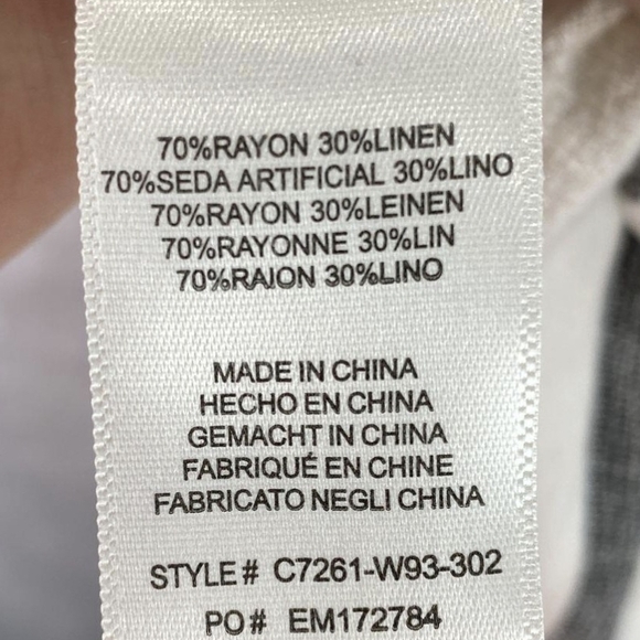 Cloth & Stone Gray Striped Wide-Leg Pants - Picture 6 of 6